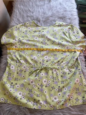 🛒SB Scrubs Light Green Floral Print Scrub Top thumbnail 7