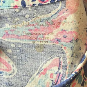 Lilly Pulitzer Cotton Beacon Dress Indigo‎ Star Struck Blue Pink Starfish Small thumbnail 9
