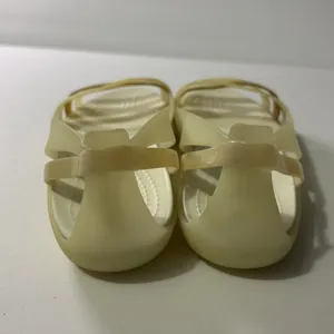 Crocs Women's Isabella Huarache II Open Toe Jelly Sandals Slip On Size 6 Oyster thumbnail 3
