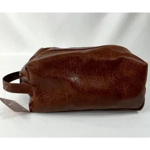Best Brands Dopp Brown Travel Kit Toiletry Bag Makeup Case NEW Vacation Work thumbnail 1