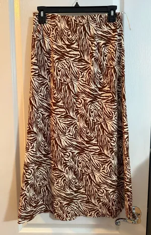 Lucy Paris Animal Print Midi Skirt thumbnail 1