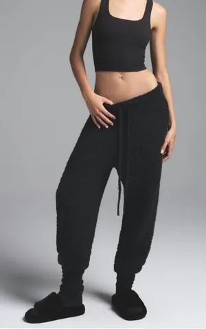 SKIMS Plush Jogger Size 2X/3X Black Comfy Lounge PJ Sweats thumbnail 1