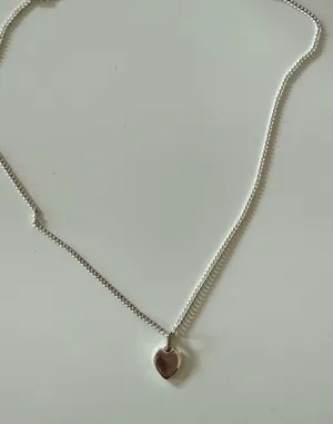 Evry Jewels Silver Heart Pendant Necklace thumbnail 2