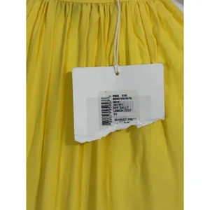 Diane von Furstenberg Women XS Sally Dress Yellow Lemon Zest Maxi Drawstring NWT thumbnail 8