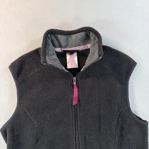 Y2K Patagonia Synchilla Fleece Vest Womens Medium Black thumbnail 3
