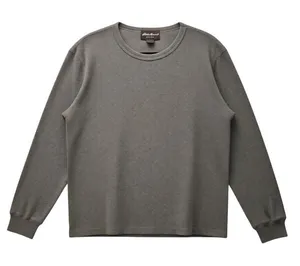 Eddie Bauer Waffle Knit Thermal Shirt‎ Gray Small thumbnail 1