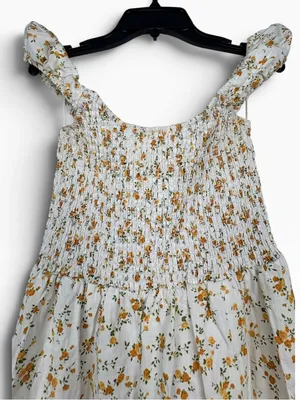 REFORMATION Linen Tavi Dress in floral Adagio Size S - $248. thumbnail 12