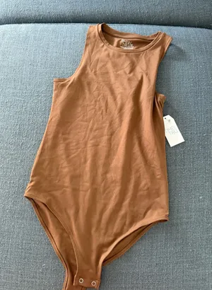 Time and Tru Brown Bodysuit thumbnail 1