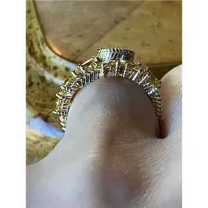 Judith Ripka Simulated Diamond Ring Size 7 thumbnail 2