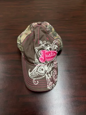 Justin Boots Women’s Cowgirl Camouflage Brown Baseball Hat thumbnail 1