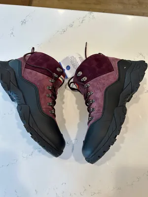 HUNTER JASPER WATERPROOF BOOTS, Dark Red Suede, Women’s size 11, NWT No box thumbnail 5
