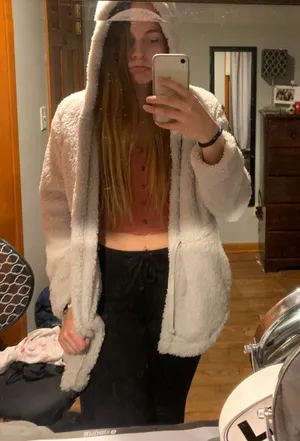 Old Navy Fuzzy Coat thumbnail 2