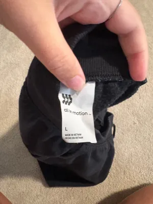 All in Motion Sweat Shorts Black thumbnail 3