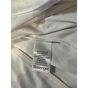 Slazenger White Short-Sleeve Polo with Yellow Piping thumbnail 9