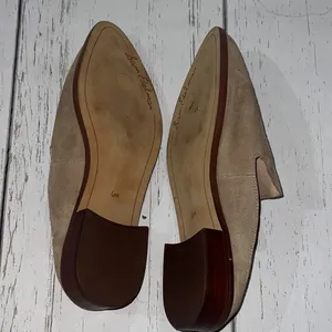 Sam Edelman Llewelyn beige suede leather slip on shoes thumbnail 5