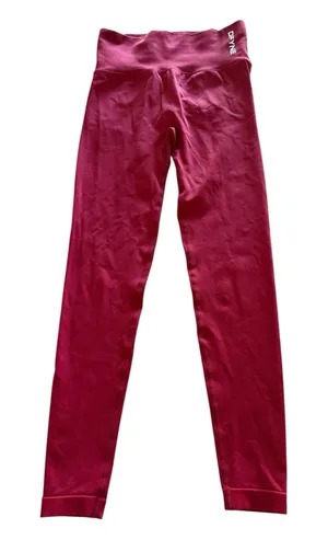 DFYNE Leggings Size ~Small Red Scrunch Butt Stretch Activewear Workout Gym Yoga thumbnail 1