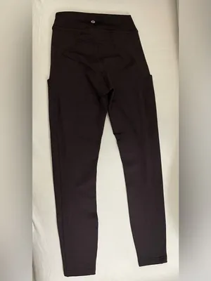 Lululemon SET Suede Tank Top & Leggings Dark Espresso Size 4 Retails $158 thumbnail 13