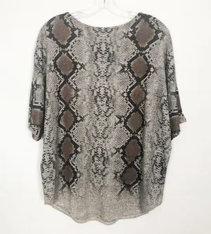 Ember Snake Print V-Neck Dolman Sleeve Top Size L thumbnail 6
