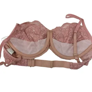 We Are HAH Hook Up Balconette Bra Size‎ DD Band 32-40 Lace Dusty Rose Underwire thumbnail 5