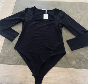 MANGOPOP Women's Square Neck Long Sleeve Tops Bodysuit thumbnail 5
