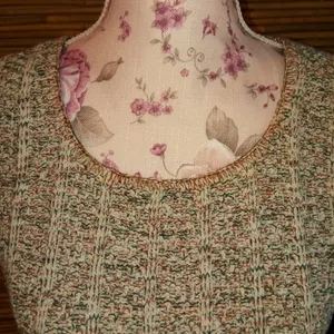 Reba Rose M Pullover Cotton Knit Sweater Top Gray Size M thumbnail 2