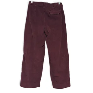 Old Navy Women Burgundy Corduroy High Waisted Wide Leg Pants Maroon Pants 10 thumbnail 4