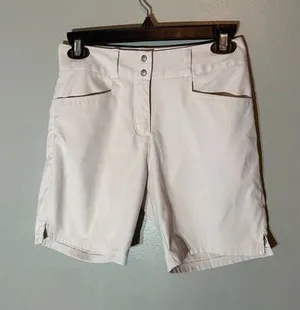 Adidas Women's‎ Khaki Bermuda Golf Shorts Size 0 D087 thumbnail 1