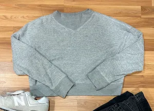 Urban Outfitters Grey Mock Neck Crewneck Sweatshirt thumbnail 1