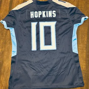 Women's Nike DeAndre Hopkins Navy Tennessee Titans Game Jersey-Medium thumbnail 2