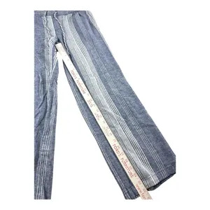 Old Navy Womens Blue White Striped Linen Blend Wide Leg Drawstring Pants Small thumbnail 6