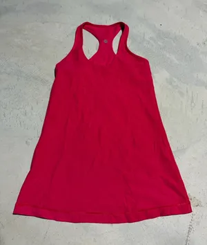 Lululemon classic basic Pink Racerback Tank workout thumbnail 1