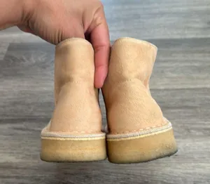 Clarks Tan Ankle Boots 7 Lace Up leather booties thumbnail 6