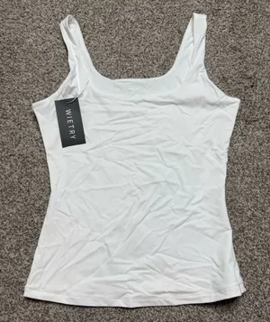 WIETRY Women's White Tank Top thumbnail 1
