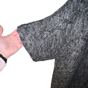 Ana A New Approach Dark Grey Shrug Sweater Short Sleeve‎ Knit Open Front L/XL thumbnail 3