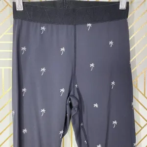 Alala Base Tight Leggings Palm Tree‎ Print Embroidered Stretch Black Size XS thumbnail 10