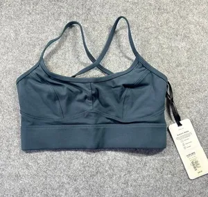 Varley Always Irena Bralette Slate Blue Cross Back Sports Bra Small‎ NWT $58 thumbnail 1