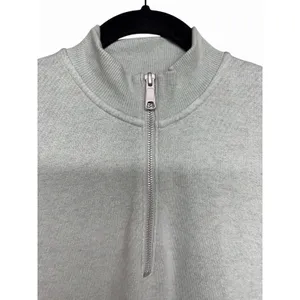 Madewell MWL Airyterry Quarter Zip Sweatshirt Mint Green Women's Size Small‎ thumbnail 3