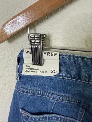 NWT We The Free CRVY Graceland Low Rise Straight Jeans Country‎ Blue Size 25 thumbnail 8