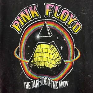 Pink Floyd Dark Side Of The Moon mineral wash Rock Tshirt size large thumbnail 2
