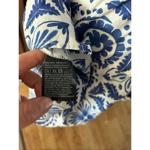 H&M blue and white dress slowly oversized summer dress Greece vacation sz small thumbnail 6