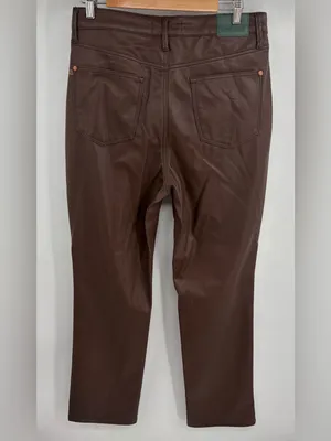 Judy Blue espresso faux leather high rise straight leg pant women’s 11/30 NWT thumbnail 5