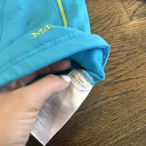 Marmot Blue Full Zip Jacket Windbreaker Fleece Lined Womens Small thumbnail 6
