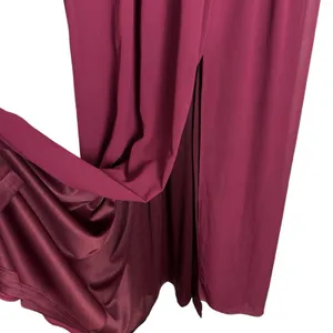 Lulu’s Lost in the Moment Maxi Gown Burgundy Bridesmaid Dress Size Small NWT thumbnail 10