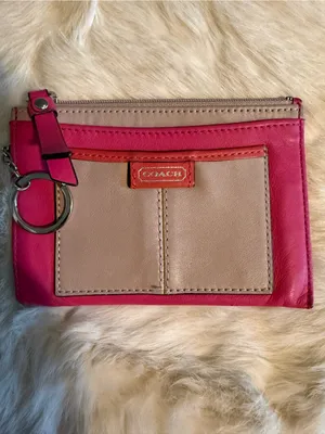Coach Vermillion Muticolored Coin Purse thumbnail 9