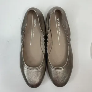 ECCO Size 8 Ballet Flat Shoes Incise Enchant Metallic Bronze Leather Ballerina thumbnail 9