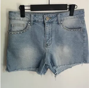 GOGO‎ jeans USA 9/29 GOGO-850-R Shorts Light Wash Bedazzled Cut Off Distressed thumbnail 1