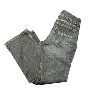 Wrangler Bootcut Jeans Womens 7x30 Dark Wash Stretch Denim 1009MWZDO thumbnail 1
