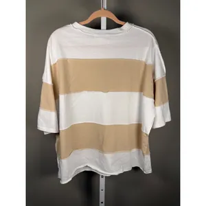Aemi + Co Polly Color Block Top Neutral Coastal Grandmother‎ Relaxed Medium thumbnail 6