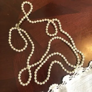 Vintage Super Long Bead Necklace thumbnail 1