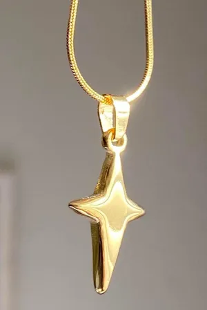 Handmade grunge y2k street style sparkle star fully stainless steel necklace✨ thumbnail 4